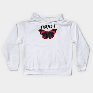 Thrash Butterfly - Vibrant and Edgy Insect Art Kids Hoodie